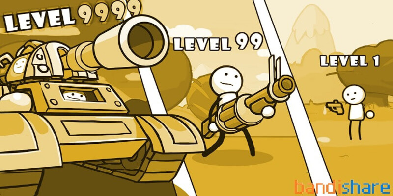Apk mod one gun Stickman - Trò chơi bắn súng siêu đỉnh
